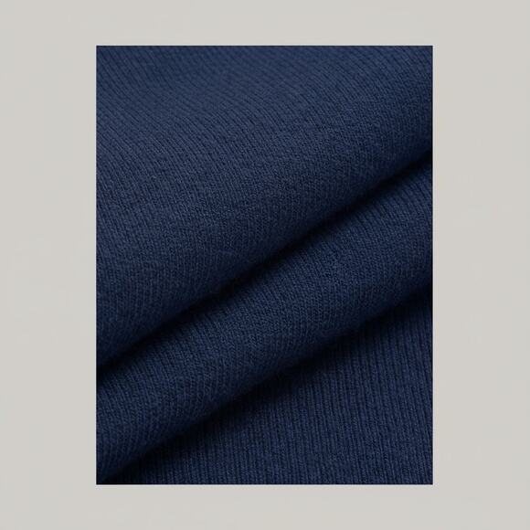 Commense Cross-Over Collar Cinched Long Sleeve Top Navy Blue Jersey NWT Size XL - Picture 6 of 6